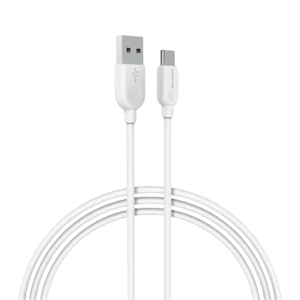 Borofone BX14 LinkJet – كابل USB Type-C (طول 2 متر، أبيض)