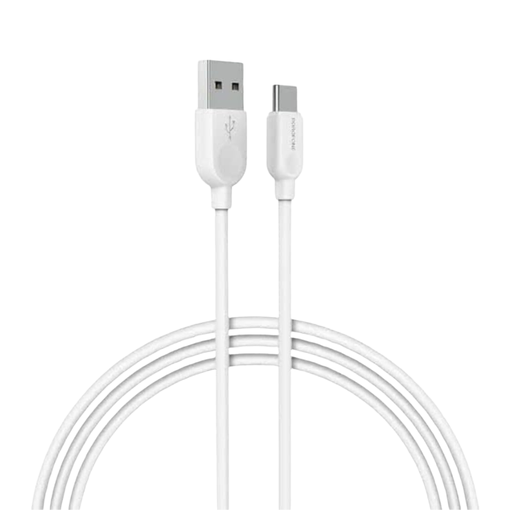 370 Borofone BX14 LinkJet – كابل USB Type-C (طول 2 متر، أبيض) - الصورة 1