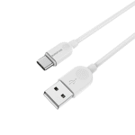 ⁦Borofone BX14 LinkJet – كابل USB Type-C (طول 2 متر، أبيض)⁩ - الصورة ⁦4⁩