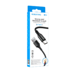 Borofone BX54 Ultra Bright Charging & Data Cable – Type-C (1m, Black) - Image 4