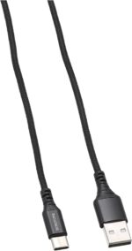 Borofone BX54 Ultra Bright – كابل شحن ونقل بيانات (Type-C) – أسود – 1 متر - الصورة 3