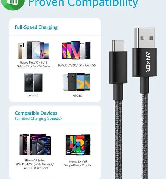 Anker PowerLine+ USB-A to USB-C Cable (A8173)