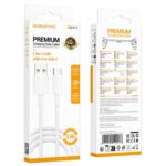 Borofone BX117 Source – كابل شحن ونقل بيانات (Type-C) – 1 متر – أبيض