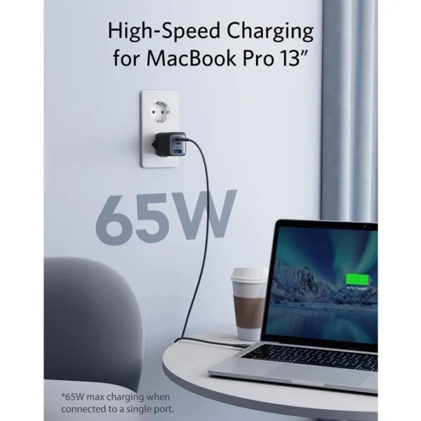 Anker 65W ETS A2667 – PowerPort III (3-Port) POD Fast Charger