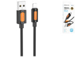 Borofone BX114 Structure Silicone Charging & Data Cable – Lightning (iP), 1m, Black