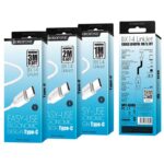 Borofone BX14 LinkJet – كابل USB Type-C (طول 3 متر، أبيض)