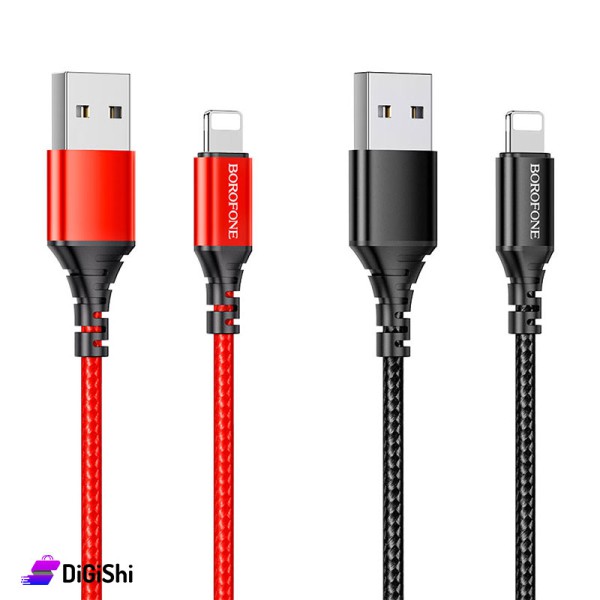 borofone-bx54-ultra-bright-lightning-cable Borofone BX54 – Fast Charging Data Cable (USB-A to Lightning) - Image 3