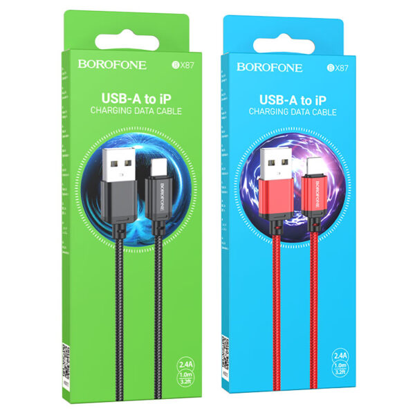 Borofone BX87 – Fast Charging Data Cable (USB-A to Lightning)