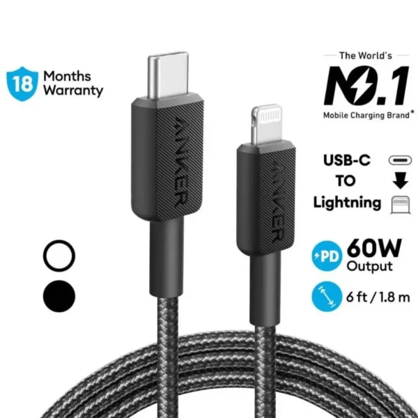 Anker PowerLine Select+ USB-C to Lightning Cable (A81B6)