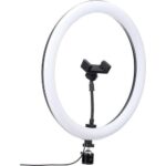 Ring Light 33cm with 3 Colors & Stand – White LED Lighting