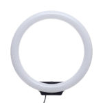 Ring Light 26cm with 3 Colors & Stand – White LED Lighting