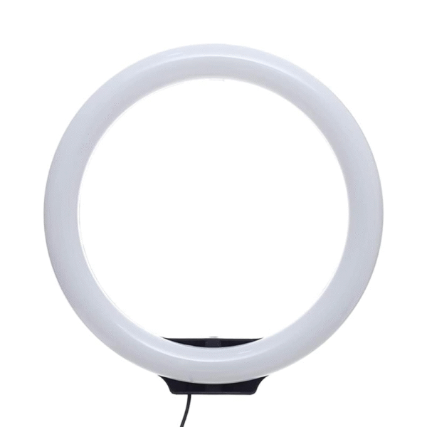 Ring Light 26cm with 3 Colors & Stand – White LED Lighting
