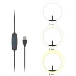 Ring Light 30cm with 3 Colors & Stand – White LED Lighting - Image 5