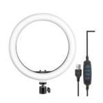 Ring Light 33cm with 3 Colors & Stand – White LED Lighting - Image 3