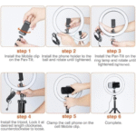 Ring Light 33cm with 3 Colors & Stand – White LED Lighting - Image 4