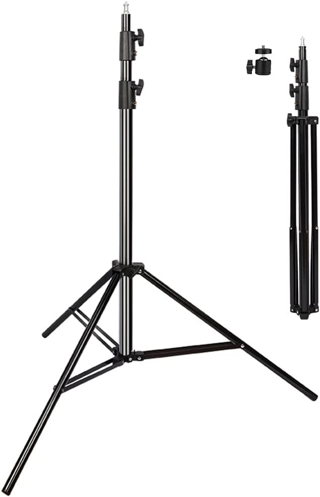 1684413567Spring Light Stand 2.8m-bnw_11zon Adjustable Metal Ring Light Stand up to 4 Meters - الصورة 2