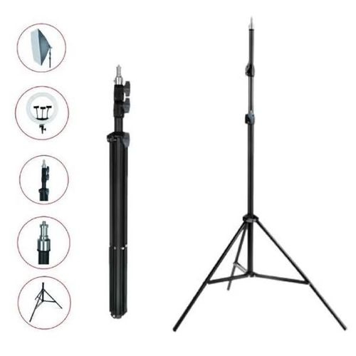 2 Adjustable Metal Ring Light Stand up to 2 Meters - الصورة 2