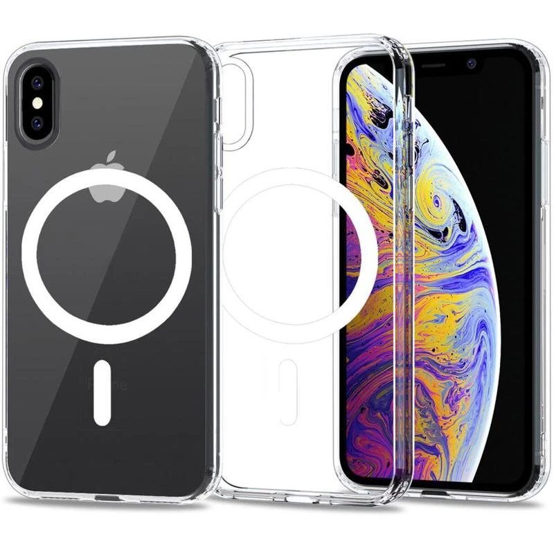 232 iPhone XS Max – MagSafe Clear Magnetic Case | جراب شفاف - الصورة 1