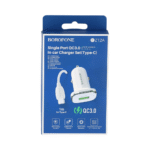 ⁦BZ12A Lasting Power – Single Port QC3.0 In-Car Charger (Type-C)⁩ - الصورة ⁦5⁩