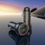 ⁦BZ32B Fresh – 48W Dual Port PD30W + QC3.0 Car Charger Set (C to C)⁩ - الصورة ⁦3⁩