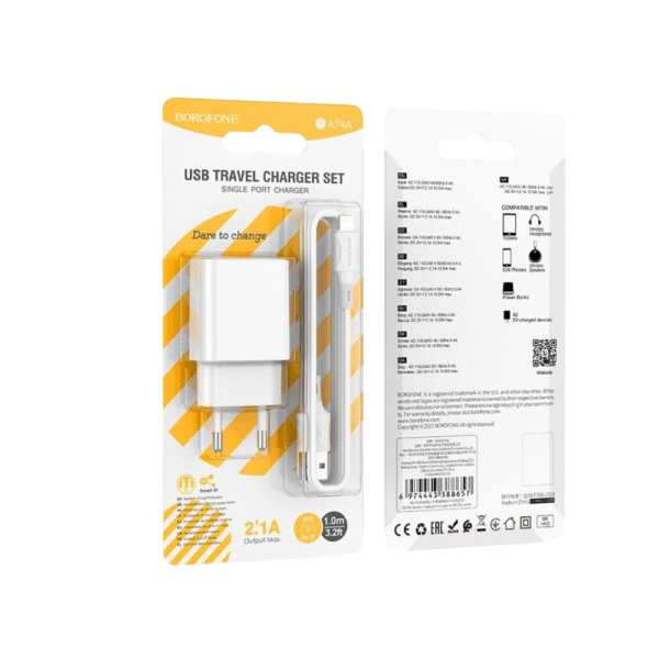 BA74A Aspirer – Single Port Charger Set (Lightning)