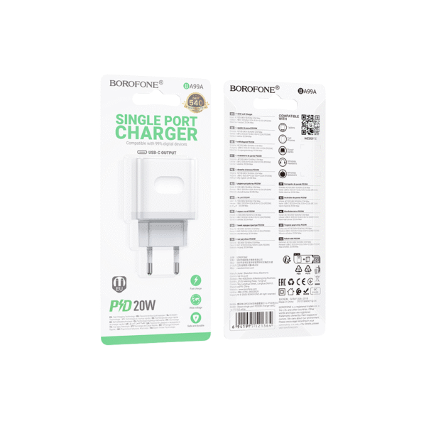 BA99A Breeze – Single Port Fast Charger (PD 20W)