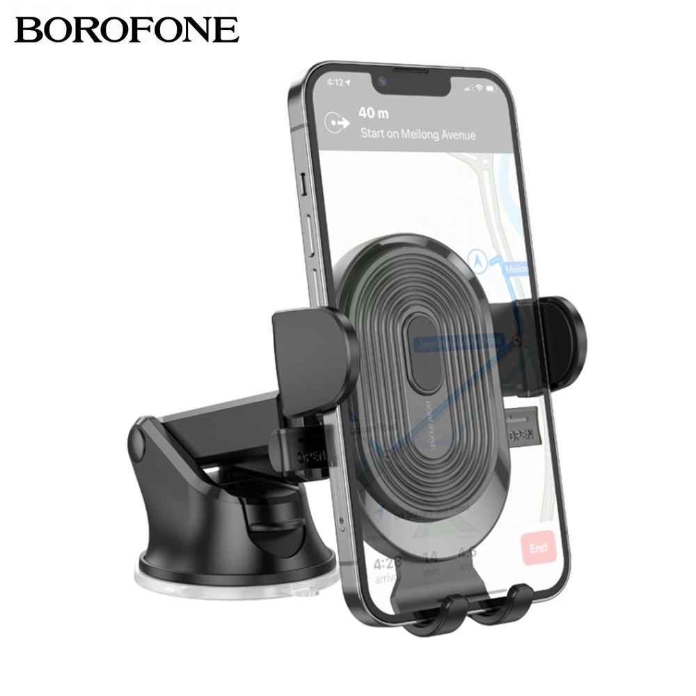 33B-BOROFONE-BH85-Exprerience-One-Button-Dashboard-Car-Phone-Holder BH85 Experience – One-Button Car Holder (Center Console) - الصورة 2