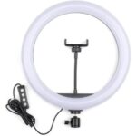 Ring Light 33cm with 3 Colors & Stand – White LED Lighting - Image 3