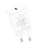 Borofone BN6 Field Single Port PD20W Charger – EU Plug, White - Image 2
