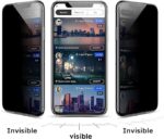 ⁦Tempered Glass Privacy Screen Protector for iPhone XR [Code: PRV-11/XR]⁩ - الصورة ⁦3⁩