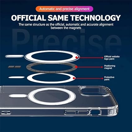 51tHlVZJM5L._AC_SX425_ iPhone XS Max – MagSafe Clear Magnetic Case | جراب شفاف - الصورة 6