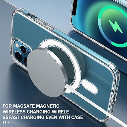 61FD9ieO+NL._AC_SX425_ iPhone XS Max – MagSafe Clear Magnetic Case | جراب شفاف - الصورة 4