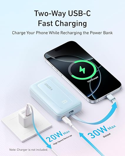 71A8VwRl9SL._AC_SX425_ PowerBank ETS A1688 – Fast Charging Portable Power Bank - الصورة 2