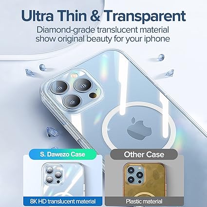 71HG6Ophf4L._AC_SX425_ iPhone XS Max – MagSafe Clear Magnetic Case | جراب شفاف - الصورة 3