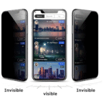 ⁦Tempered Glass Privacy Screen Protector for iPhone 11 [Code: PRV-11]⁩ - الصورة ⁦2⁩