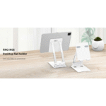 ⁦RECCI RHO-M08 Adjustable Tablet Stand – حامل تابلت معدني أنيق بثبات عالي⁩ - الصورة ⁦5⁩