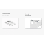 ⁦RECCI RHO-M08 Adjustable Tablet Stand – حامل تابلت معدني أنيق بثبات عالي⁩ - الصورة ⁦3⁩