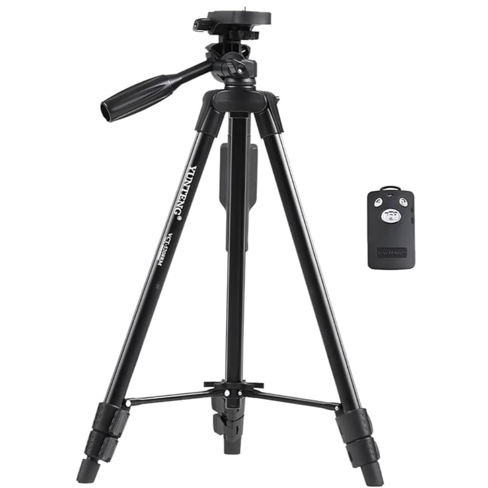 198 NP8810 Extendable 180° Tilt Carbon Fiber Tripod – حامل تصوير احترافي مرن وخفيف للموبايل والكاميرا - الصورة 1