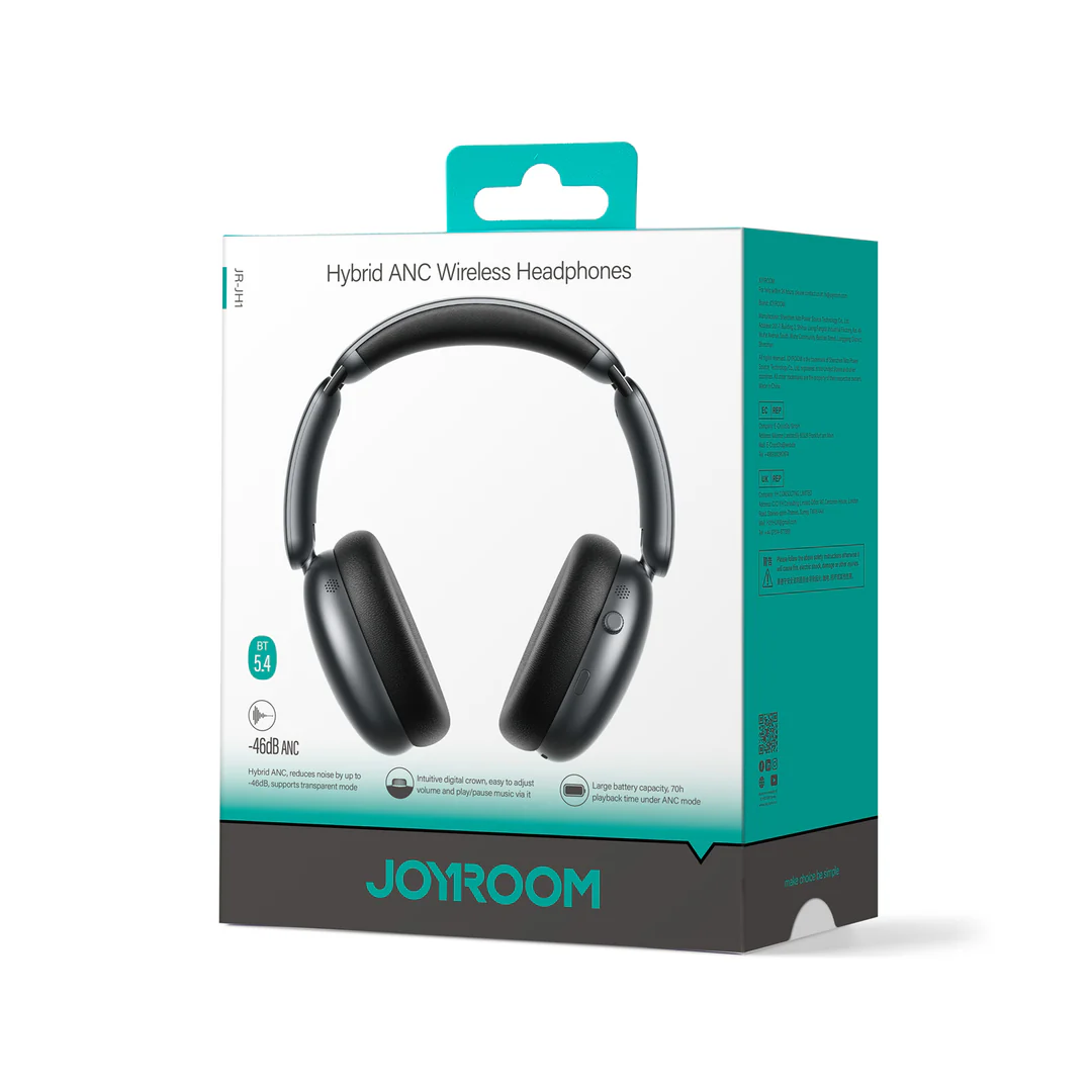1_a6d3e3fe-0e1b-4422-aa11-cc168f9fdffb_1080x Joyroom JR-JH1 Wireless Headset 46dB Active Noise Cancelling - الصورة 2