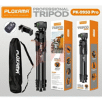 ⁦PLOKAMA PK-9930 Tripod – حامل تصوير احترافي ثابت ومرن للموبايل والكاميرا بطول 150 سم⁩ - الصورة ⁦2⁩