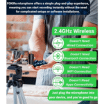 ⁦F11-2 Wireless Dual Microphone | مايك لاسلكي مزدوج F11-2 لتسجيل الصوت بجودة احترافية⁩ - الصورة ⁦3⁩