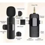 K15 Wireless Dual Microphone 3-in-1 Type-C, AUX & iPhone - Image 3