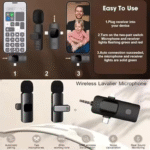 K15 Wireless Dual Microphone 3-in-1 Type-C, AUX & iPhone - Image 4