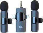 K15 Wireless Dual Microphone 3-in-1 Type-C, AUX & iPhone