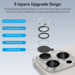 ⁦14PROMAX/15PROMAX/16PROMAX Colored Single Camera Lens Protector for iPhone⁩ - الصورة ⁦5⁩