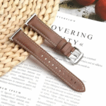 ⁦Leather Strap 45mm – استيك جلد فاخر بتصميم أنيق ومريح للساعة الذكية⁩ - الصورة ⁦6⁩