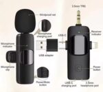 K15 Wireless Dual Microphone 3-in-1 Type-C, AUX & iPhone - الصورة 2