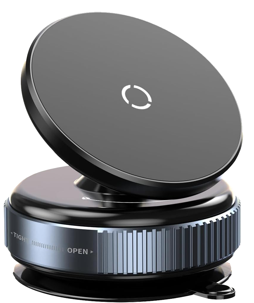 58 🚗 K009 Magnetic Car Holder – حامل موبايل مغناطيسي قوي وعصري للسيارة - الصورة 1