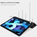 💼 iPad Air 4 Case with Built-in Pencil Holder – جراب ذكي 10.9 بوصة بحامل قلم وتصميم أنيق للحماية الشاملة - الصورة 3