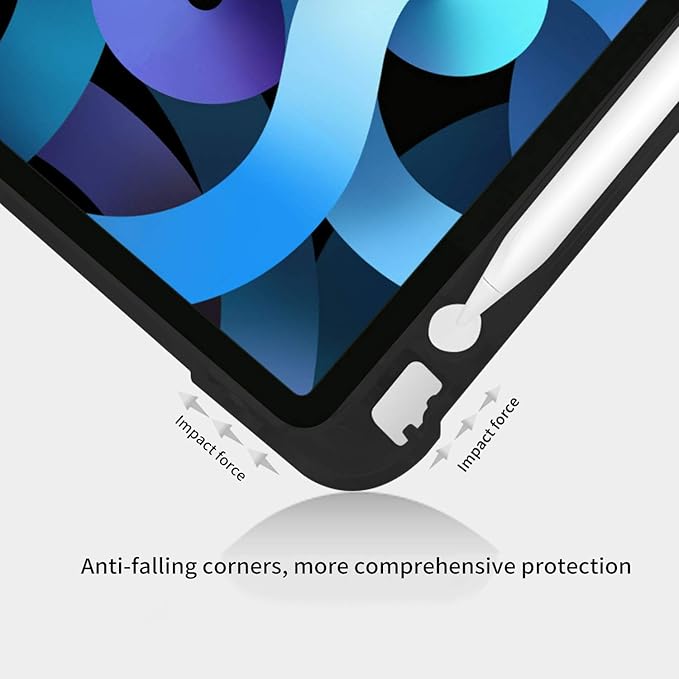 61fo73JxpxL._AC_SX679_ 💼 iPad Air 4 Case with Built-in Pencil Holder – جراب ذكي 10.9 بوصة بحامل قلم وتصميم أنيق للحماية الشاملة - الصورة 4